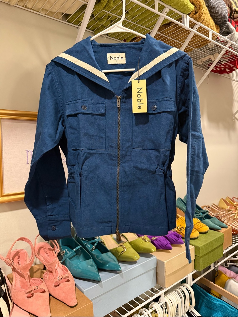 Noble Navy Blue Sailor Jacket